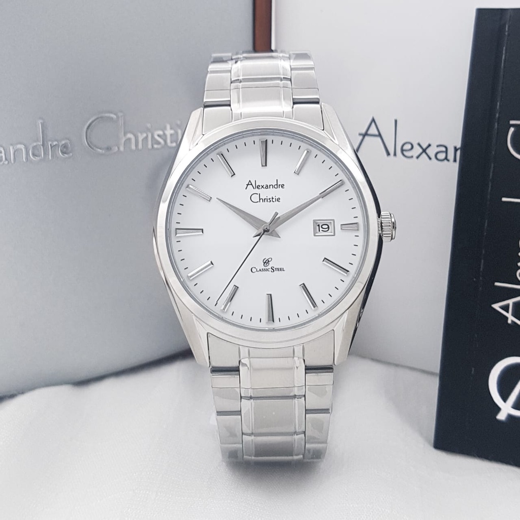 Jamtangan Alexandre christie 8554 MD silver