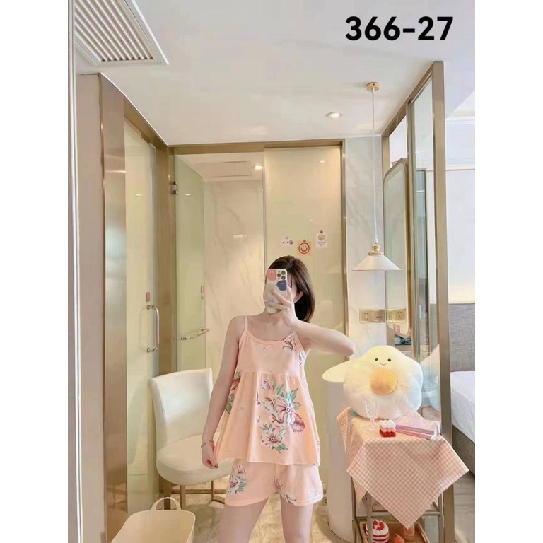 Piyama Set Baju Tidur Import murah model Babydoll wanita daster bahan kaos katun