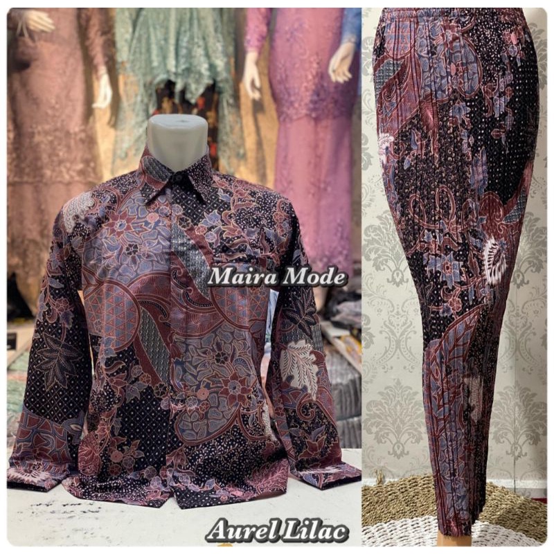 Baju Batik Couple, Kemeja Batik Couple, Batik Couple, Batik Couple Lengan Panjang, Rok Plisket Couple