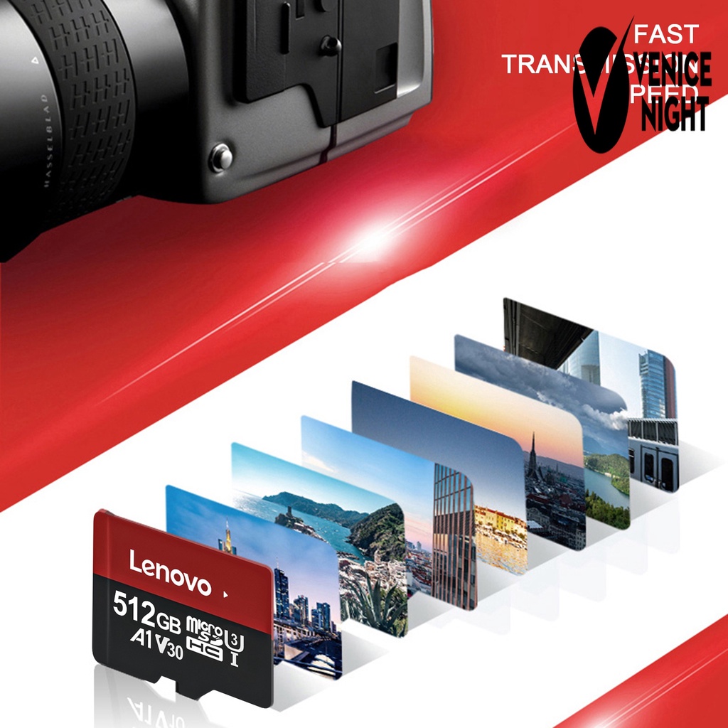 (SC) Lenovo Memory Card X-rays-Resistant Anti Air Usb 3.0 128 / 256 / 512GB Untuk MP3 / MP4