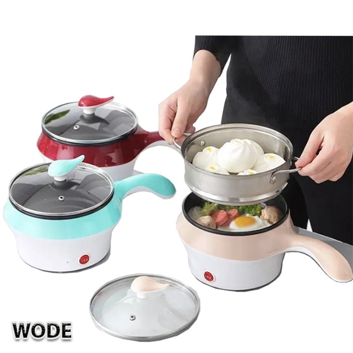 SHENAR COD (1300GRAM) Cooking pot| PANCI STREMER LISTRIK / Multifunctional Electric Fry Pan Panci Listrik Panci Lapisan Keramik |Panci Listrik Serbaguna 1.2L Electric