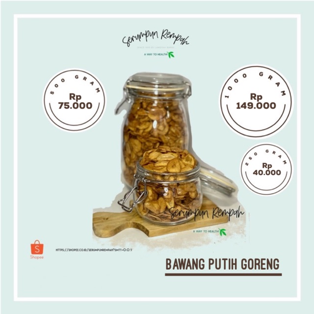 

Bawang Putih Goreng Asli 100% by Serumpun Rempah