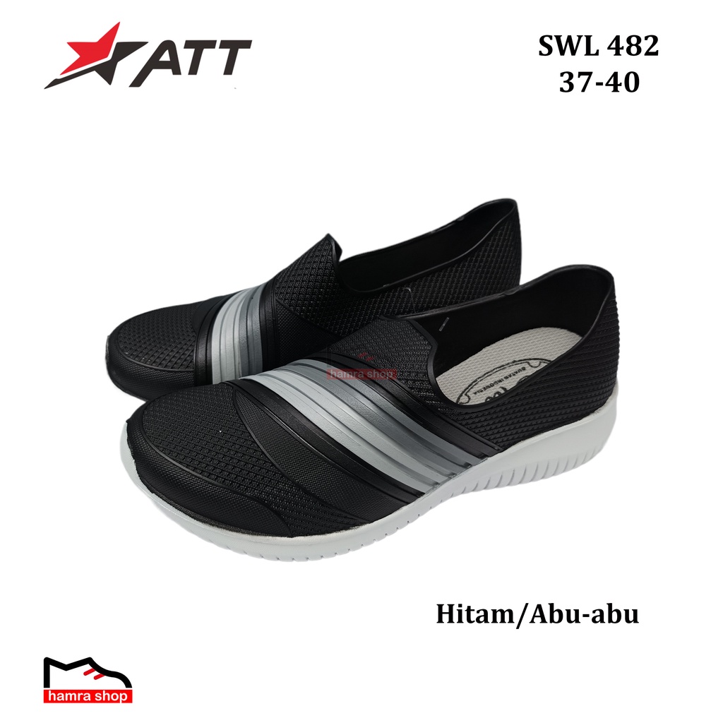 ATT SWL 482 Sepatu Slip on Karet untuk Wanita Dewasa dan Remaja 37-40