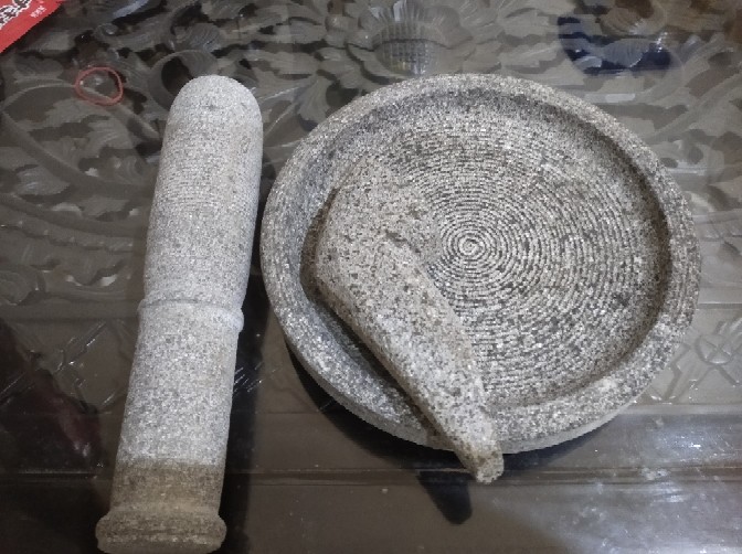 Cobek Batu 20cm+uleg