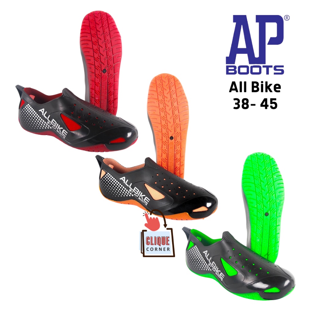 AP Boots Allbike - Sepatu Bike Sepeda Gowes PVC Karet Original