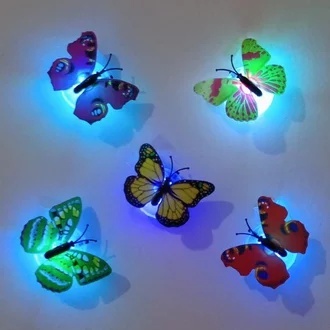 PAJANGAN KULKAS KUPU2 LED BUNGLON DEKORASI LED BUTTERFLY