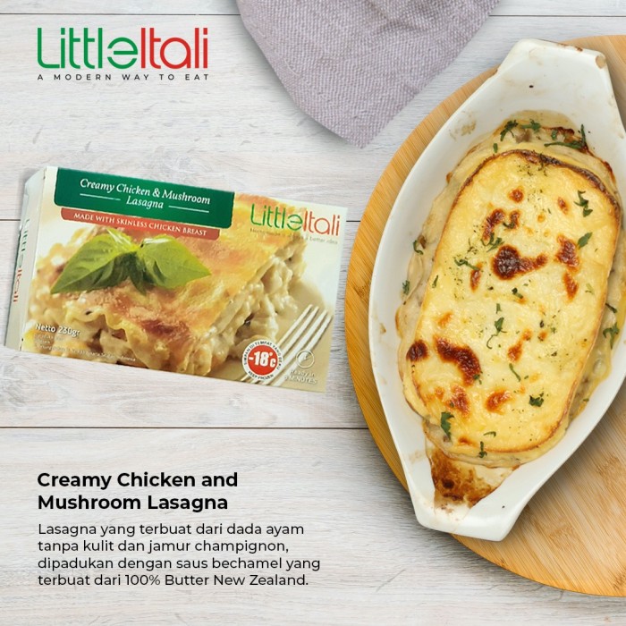 

Creamy chicken mushroom Lasagna LittleItali
