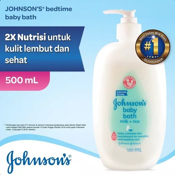 Jual Johnson`s Baby Bath Milk Rice 200 Ml, Milk Bath Pouch 400 Ml, Milk ...