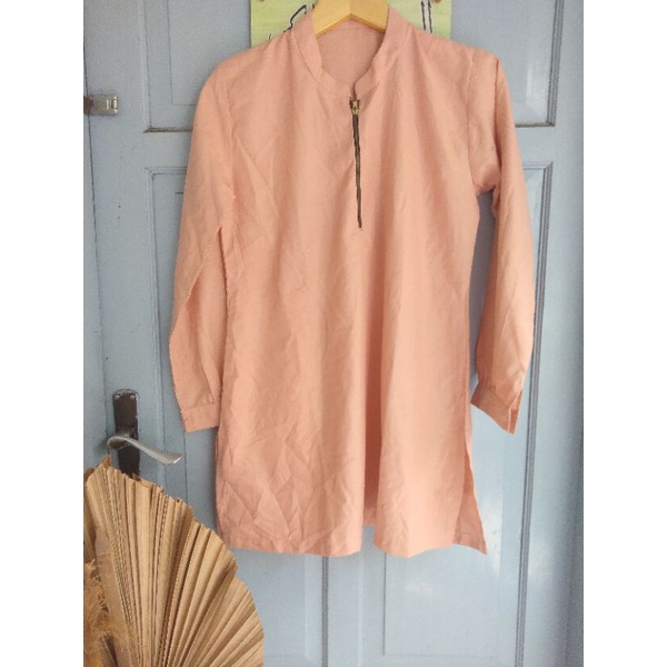 preloved tunik orange
