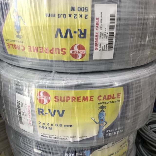 Kabel Telepon Supreme isi 4 / Kabel Telpon Supreme isi 4 500M 500METER