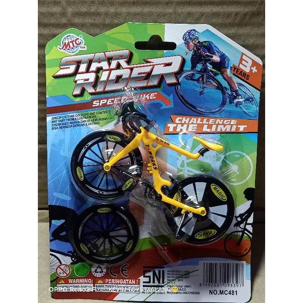 MC 481 MAINAN SEPEDA PANCAL BALAP MINI STAR RIDER / SUPER BIKE CHALLANGE THE LIMIT