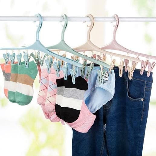 Trend-Hanger GANTUNGAN BAJU MULTIFUNGSI 13 HOLE/ 9 HOLE/ FOLDABLE LIPAT/ JEPITAN 8/ SQUARE TERMURAH