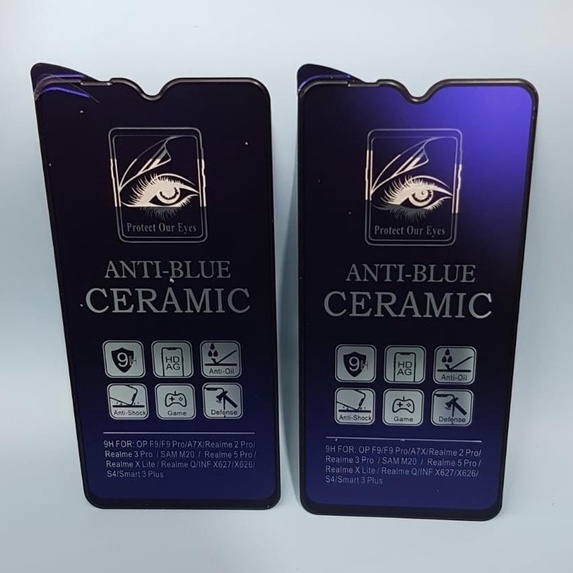 SCREEN PROTECTOR CERAMIC MATTE ANTI BLUE VIVO Y91 Y91C Y93 Y95 - FA