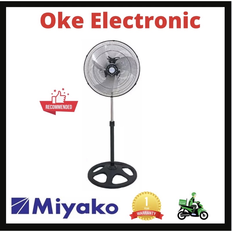 STAND FAN / KIPAS ANGIN BESI Berdiri 18" MIYAKO