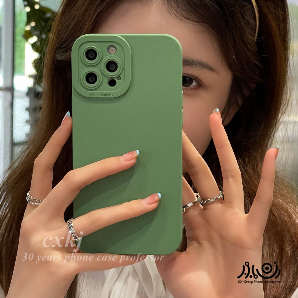 Angle Eye Lens Protect silicone Case for IPhone 13 12 11 Pro Max X XS Max XR i8 i7 8Plus 11pro i12 pro max Liquid Silicone iPhone Case