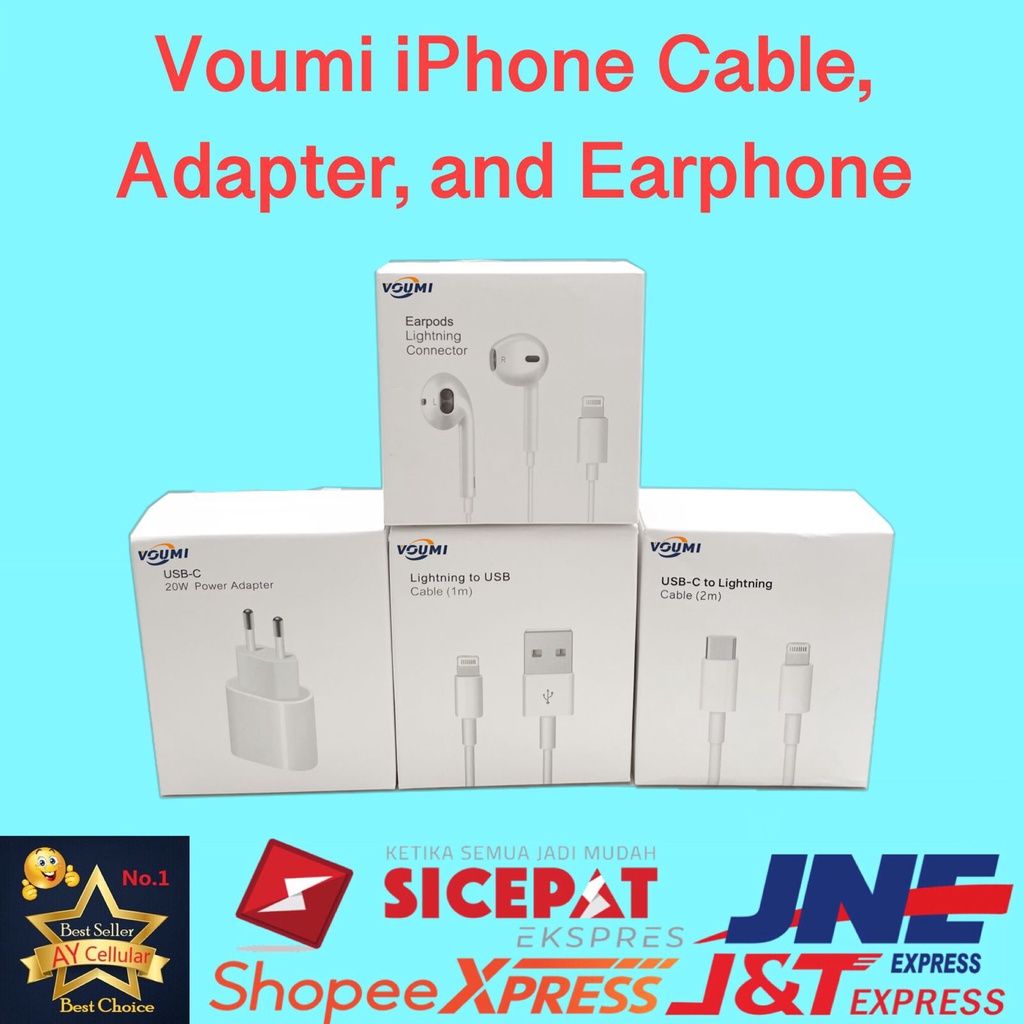 Voumi - 20W CHARGER 20W ADAPTOR / PD FAST CHARGING / USB C / TYPE-C / BATOK / KEPALA CHARGER9