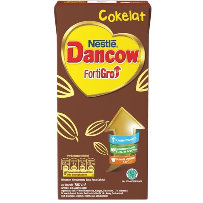 

Dancow Susu Cair Uht Fortigro Cokelat 180Ml