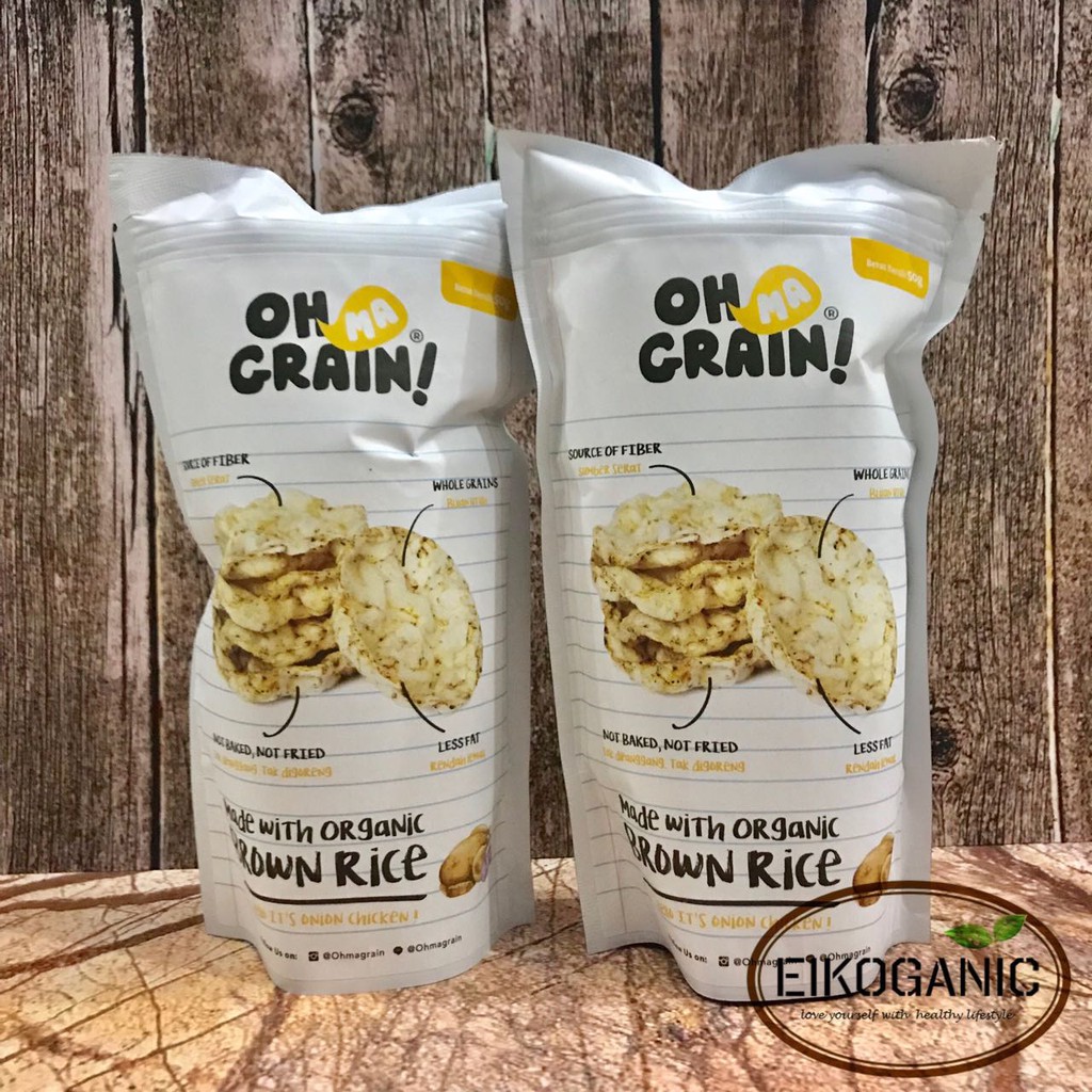 

OH MA GRAIN rice cracker 45 gram - Onion Chicken