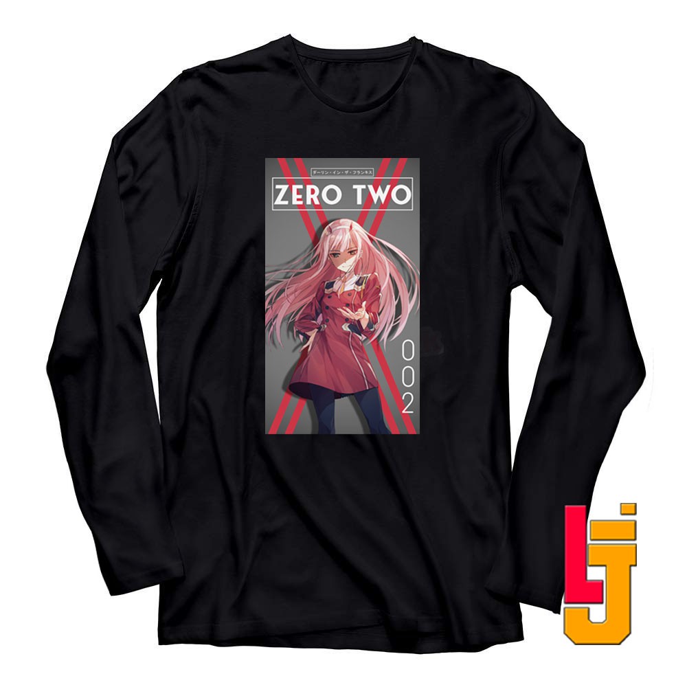 Kaos Anime Baju Lengan Panjang Zero Two Darling in the franxx Distro Pria Wanita