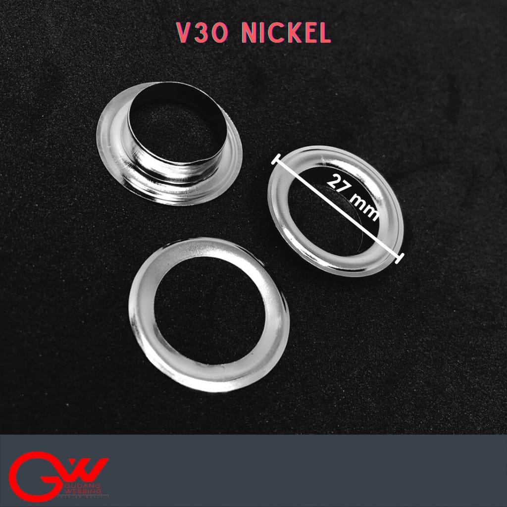 MATA ITIK / RING O BESI / V30 NICKLE (5Gross)