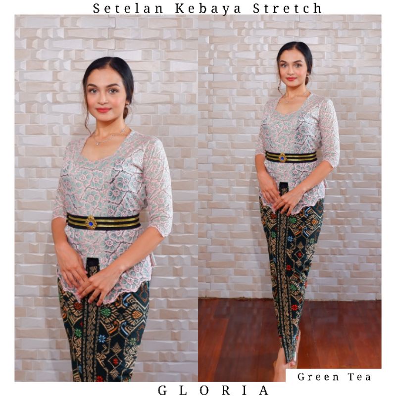 Setelan Kebaya Kutubaru Stretch Twotone Gloria