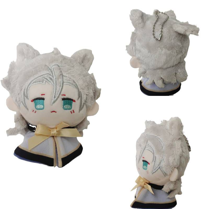 12cm Genshin Impact Albedo Plush Dolls Cosplay Genshin Throw Toys Pendants Children's Gifts