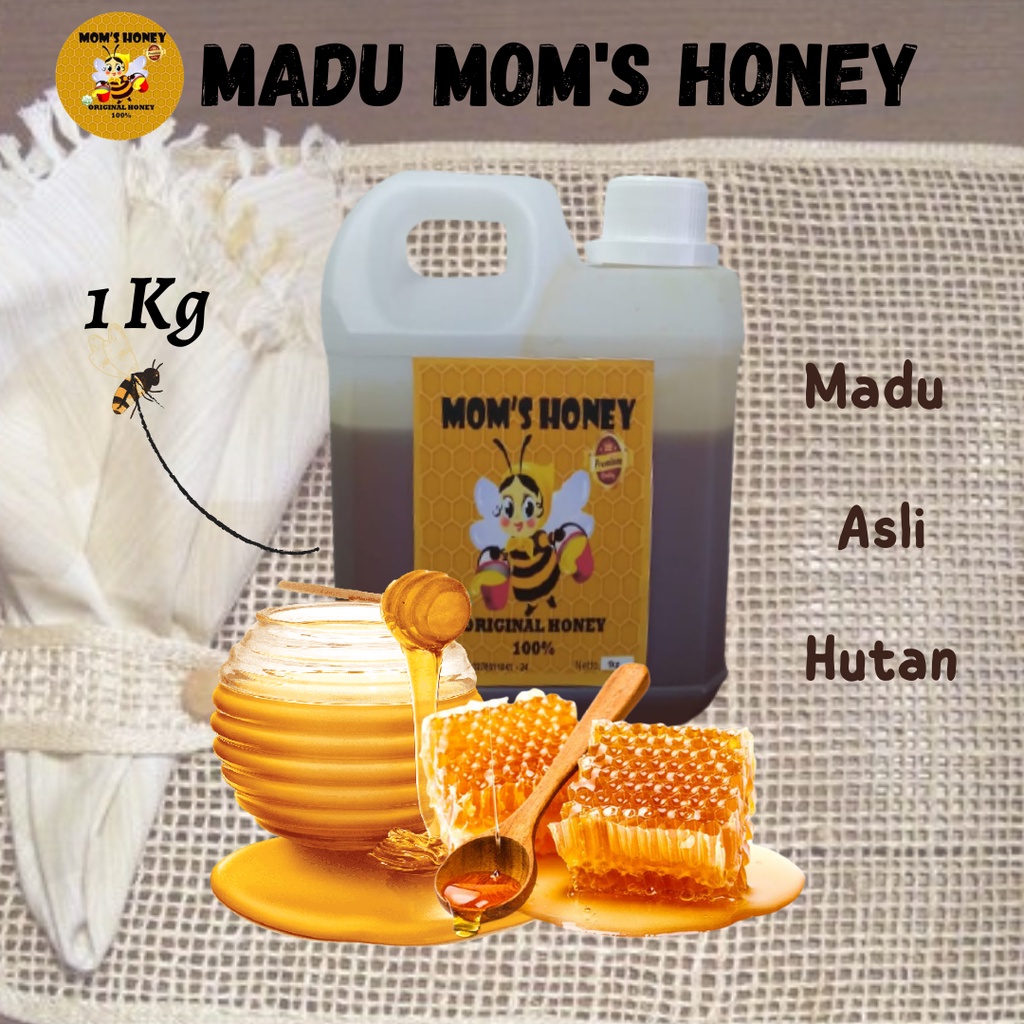 

Madu Murni Mom's Honey Asli Hutan 1 kg dari Lebah Odeng