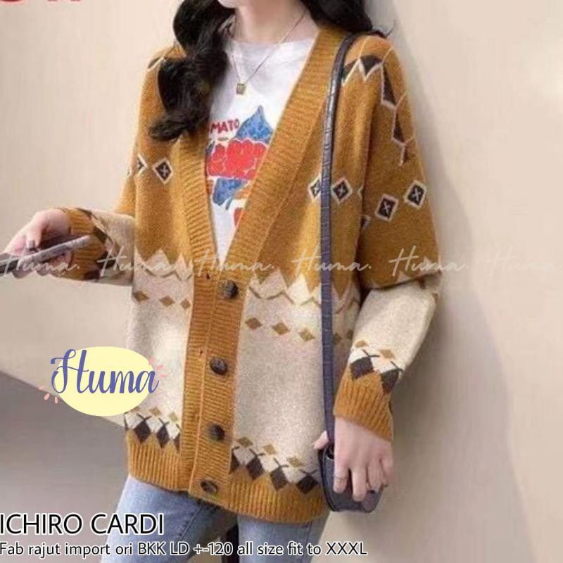 CARDI RAJUT IMPORT PREMIUM JUMBO ICHIRO HUMA