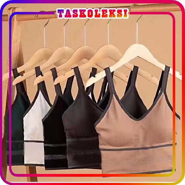 ☛TK☚ B048 SPORT BRA GYM BRA OLAHRAGA PUSH UP WANITA TANPA KAWAT ELASTIS SEXY IMPORT