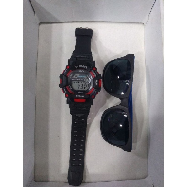 Jam C Shock QQ + Kaca Mata