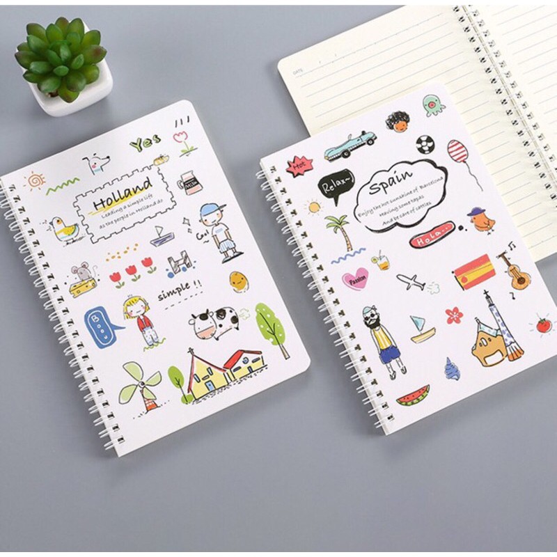 

[TKON01] Buku Notebook loose - leaf. Spiral A5 60 lembar