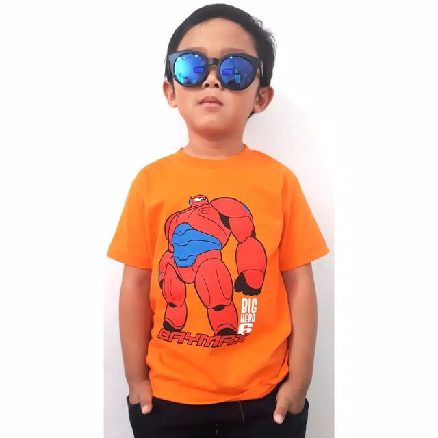 Kaos Karakter cartoon ROBOT anak / BAYMAX