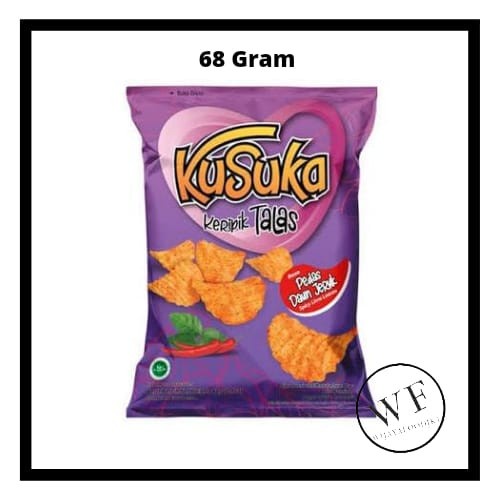 

Kusuka Keripik Talas Pedas rasa Daun Jeruk / Yam Chips Spicy Lime 68gr