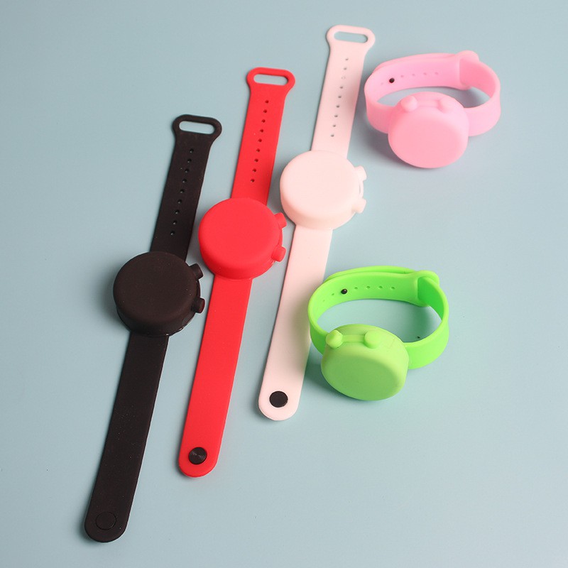 READY Jam Tangan Gelang Hand Sanitizer Polos Anak Dewasa Silicone