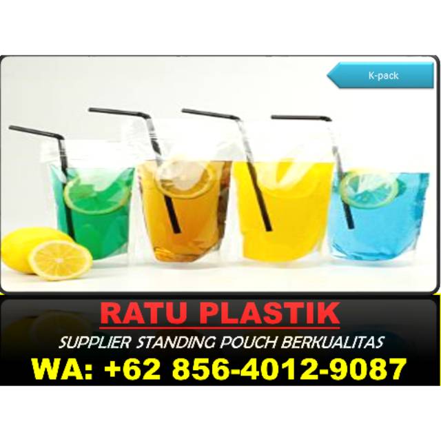 Standing pouch minuman premium es pudot (k pack lightpack) 9*15