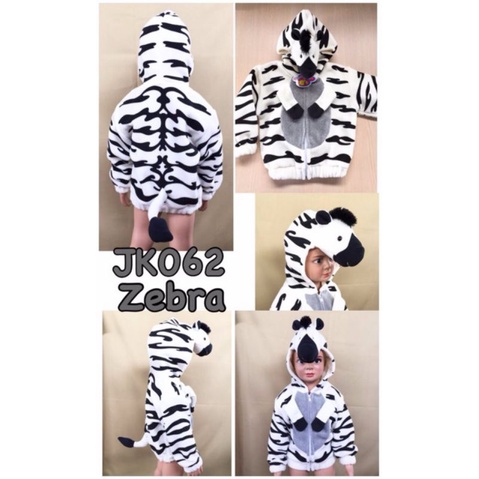 Jaket balita topi binatang 6m - 2th jaket 3 dimensi boneka lucu unisex bahan lembut