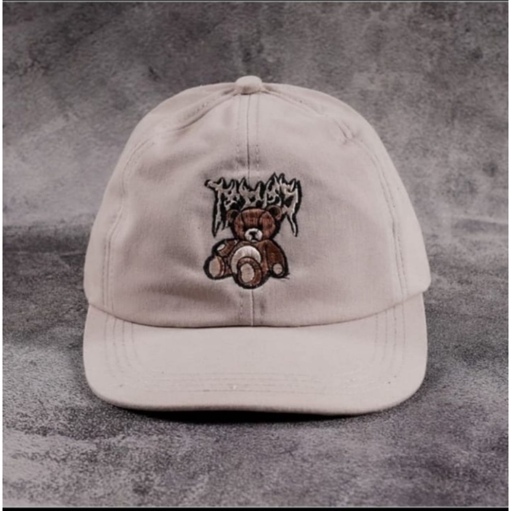 Topi Baseball Distro Unisex Bordir Teddy Bear Premium Quality TERBARU