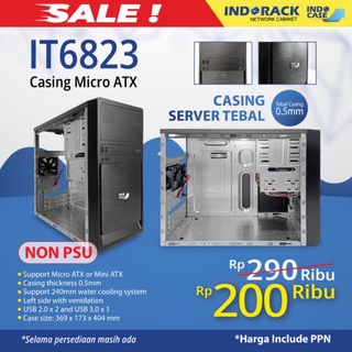 IT6823 INDOCASE CASING TOWER MICRO MINI FOR PC,SERVER CASING TEBAL