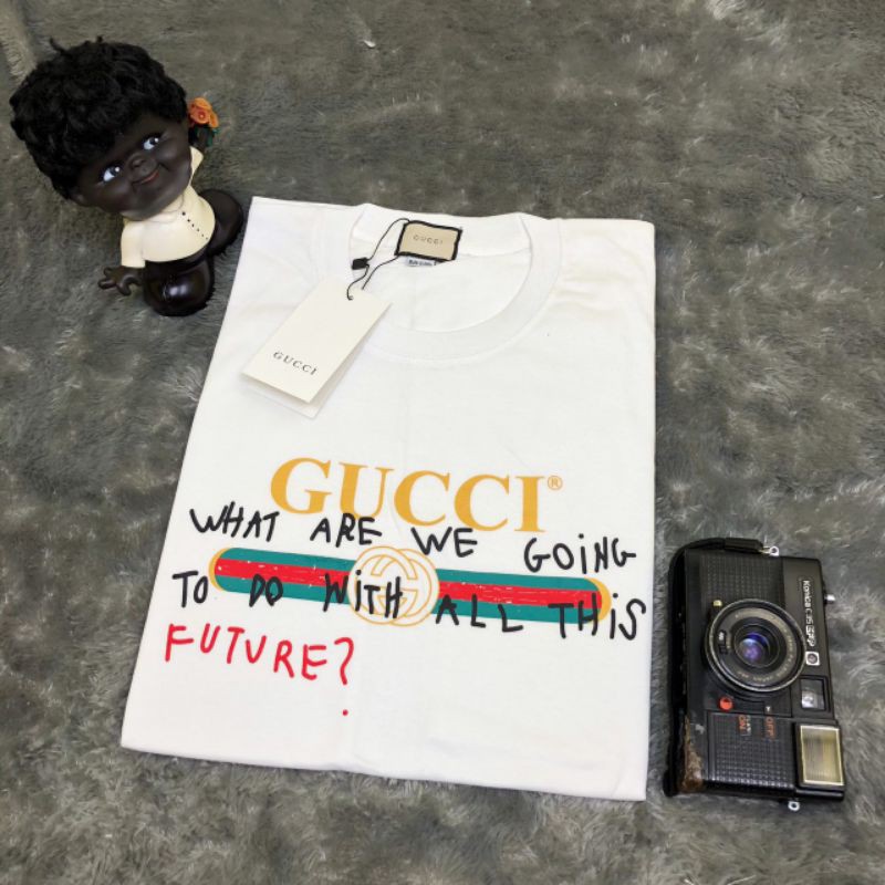 TSHIRT KAOS BAJU GUCCI X COCO FUTURE WHITE LIKE ORI