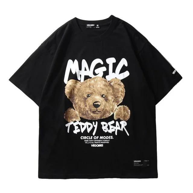 TC -Tshirt Oversize Wanita Motif Magic Bear - 100% Import