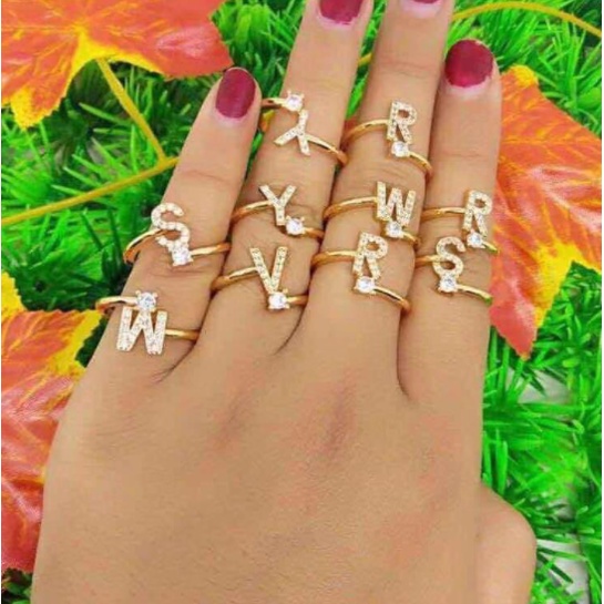 READY Cincin xuping / Cincin huruf Xuping A-Z