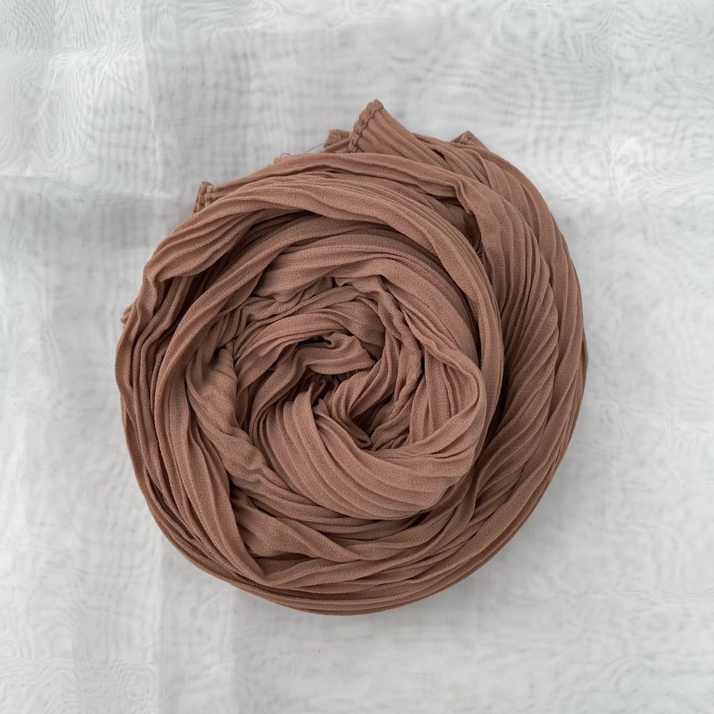 Pashmina plisket FULL ceruty armany (GROSIR) /Pashmina plisket ceruty bebydoll premium/hijab premium-millo