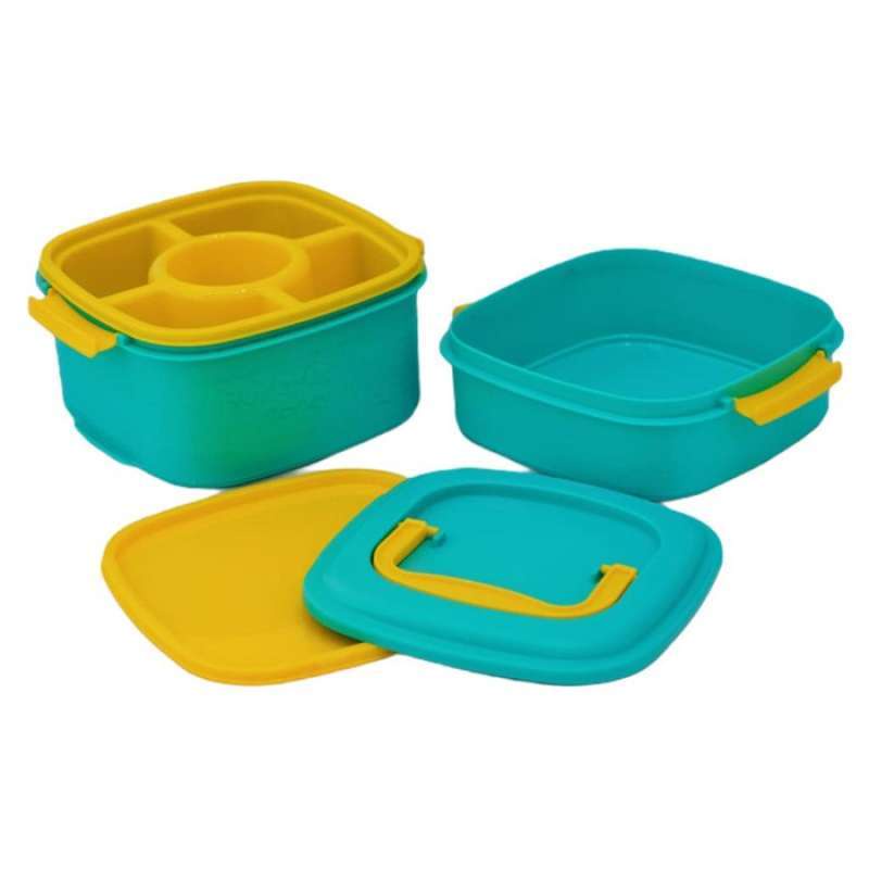 Rantang Piknik 2 Susun Rantang Plastik 1 Set 2 pcs