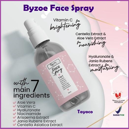 Byzoe Skincare Set 5in1 Face Peeling Mask Exfoliating Gel 7in1 Face Spray 2in1 Sunscreen Moisturizer Skin Barrier Byzoe Masker Exfoliasi Exfoliasi Spray Sunscreen Dan Moisturizer Wajah