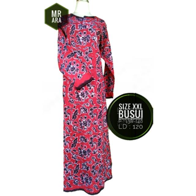 DASTER BATIK TULIS KHAS TUBAN LENGAN PANJANG BUSUI size XXL