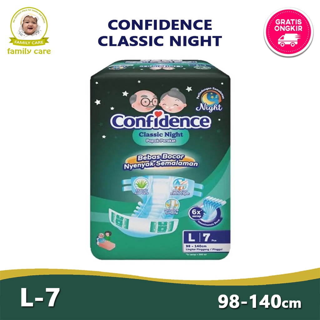 Confidence Classic Night L7 | Pampers Popok Dewasa L 7