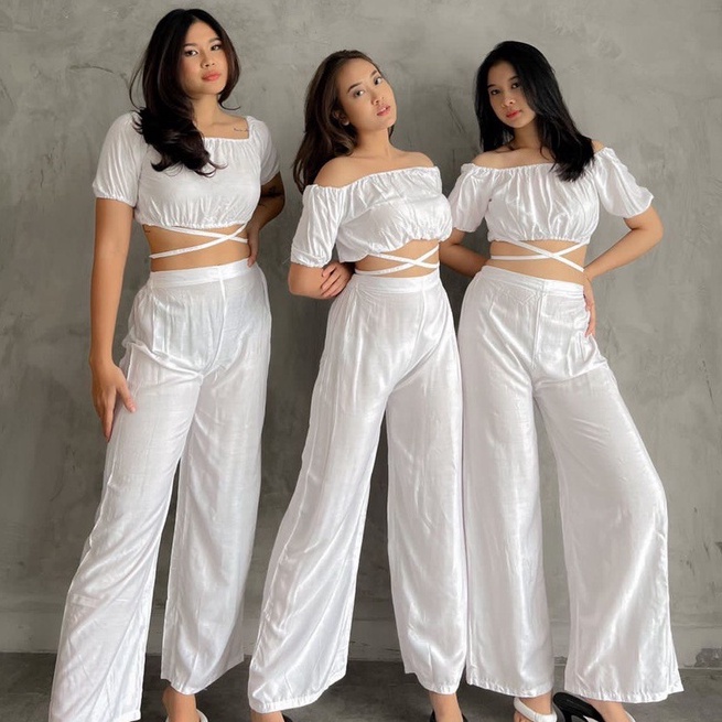 SAKULO SET / One Set Rayon-White