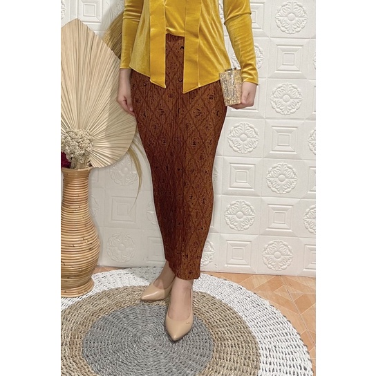 Termurah !! Rok plisket NO WIRU PRODUKSI SENDIRI. ready / rok span / rok plisket / rok batik / rok kondangan-Sidomukti