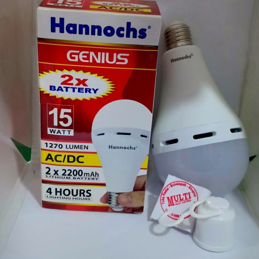 Jual Hannochs Genius W Emergency Bulb Lampu Led Darurat Magic Ac Dc