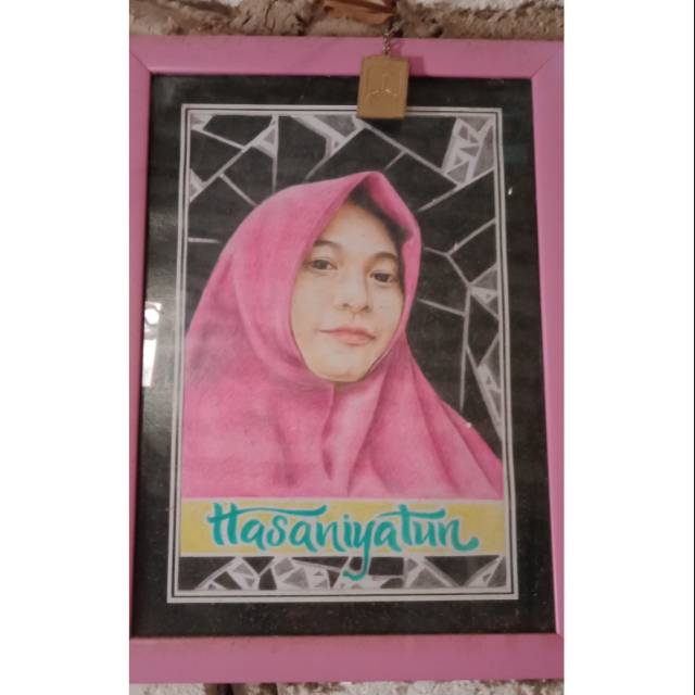 

Lukisan sketsa 1 wajah warna (Size A4)